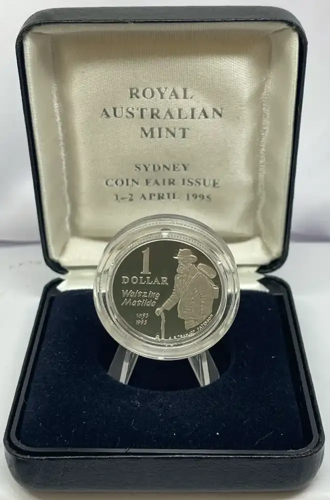 1995 One Dollar Silver Proof (Coin Fair) Waltzing Matilda