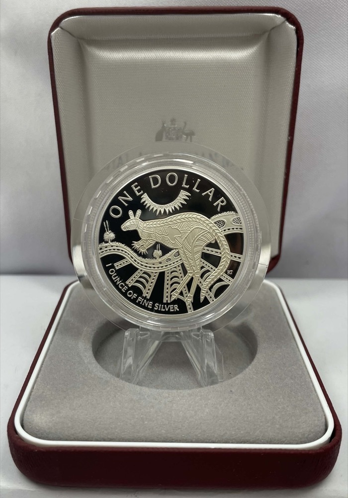 2003 Silver 1 Dollar Proof Coin Kangaroo Jirrah-Watty product image