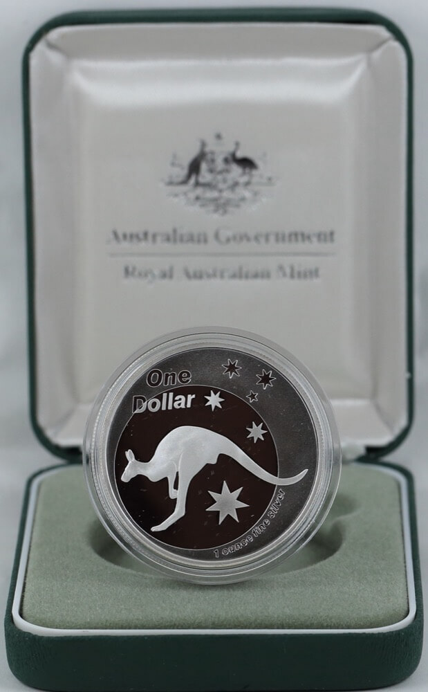 2005 Silver 1 Dollar Proof Coin Kangaroo Spirit of Australia product image