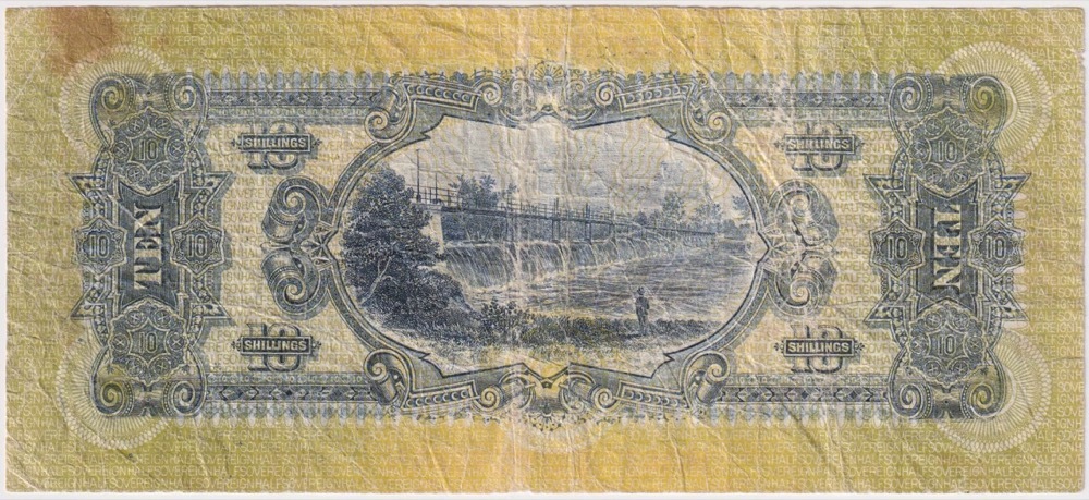 1918 Ten Shilling Cerutty/Collins R3B about Fine