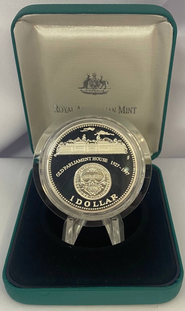 1997 Silver 1 Dollar Proof Coin Ballot Issue Old Parliament House