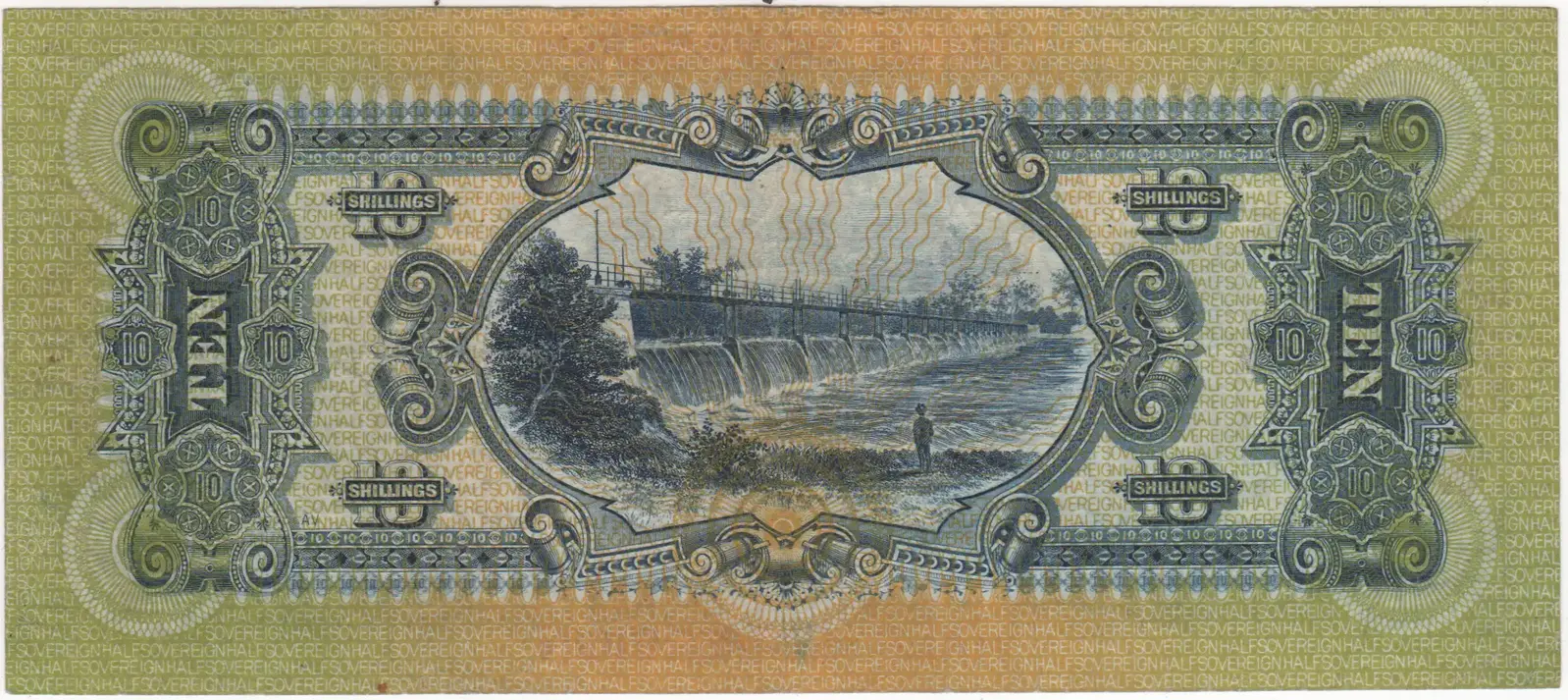 1918 Ten Shilling Cerutty/Collins R3B good Fine