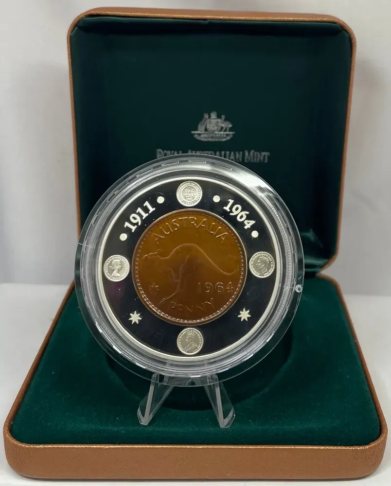 2004 1 Dollar Silver Proof Coin Ballot Issue 1964 Penny 40th Anniversary