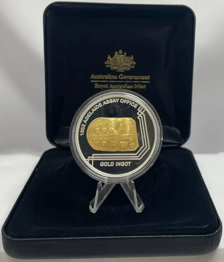 2009 Silver 1 Dollar Proof Coin Ballot Issue Adelaide Ingot product image