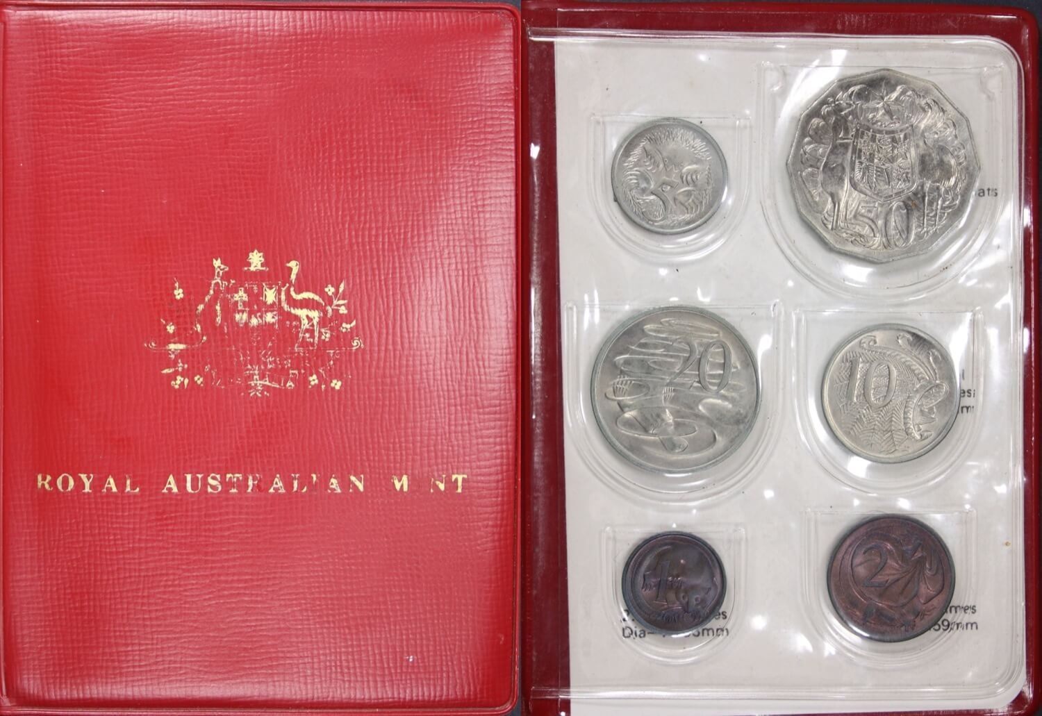 Australia 1971 Uncirculated Mint Coin Set