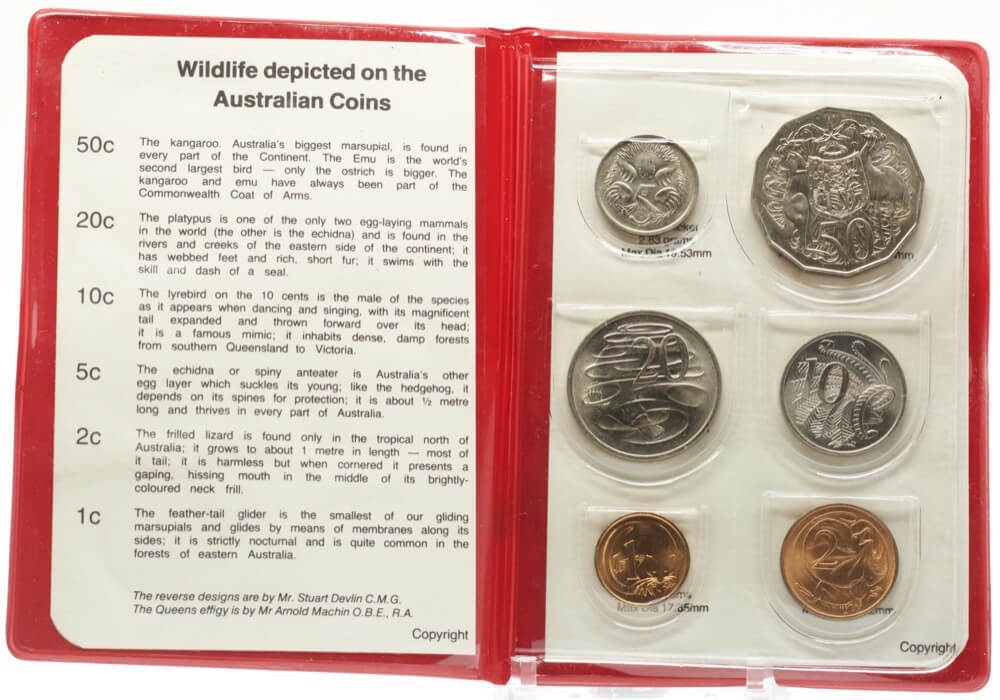 Australia 1980 Uncirculated Mint Coin Set