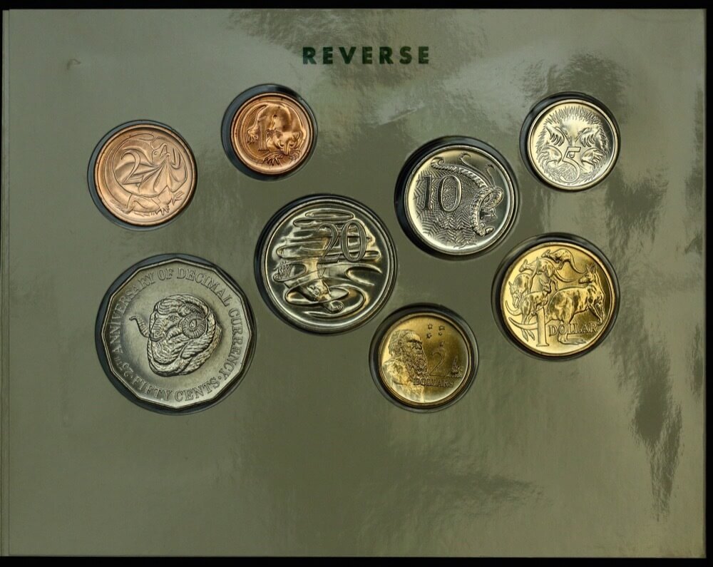 Australia 1991 Uncirculated Mint Coin Set 25th Anniversary of Decimal Currency