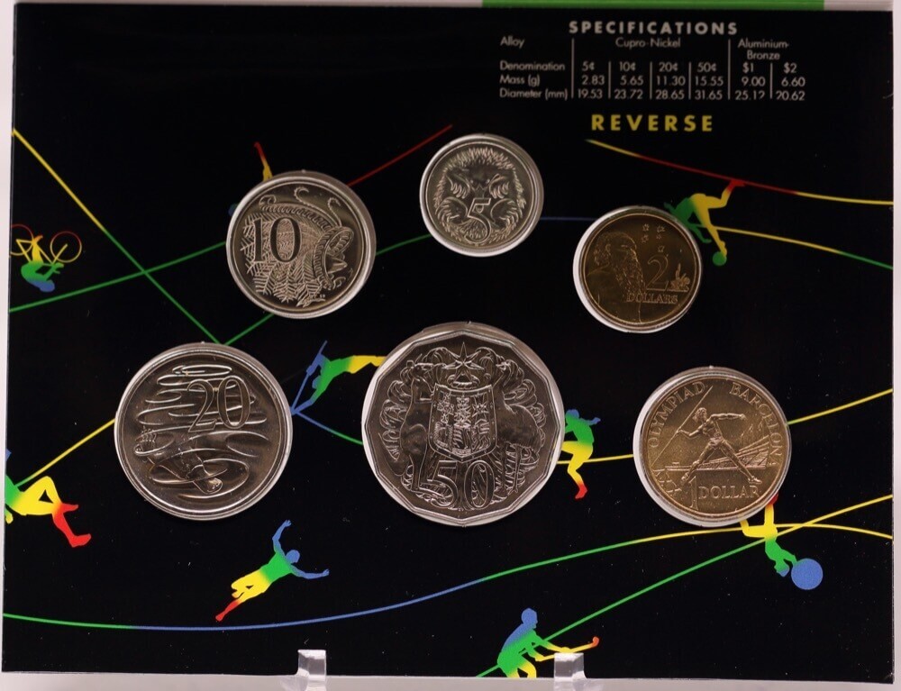 Australia 1992 Uncirculated Mint Coin Set Barcelona product image