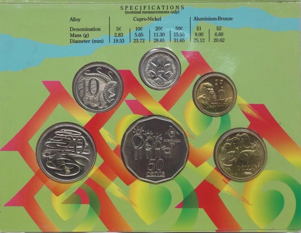 Australia 1994 Uncirculated Mint Coin Set Year Of The Family