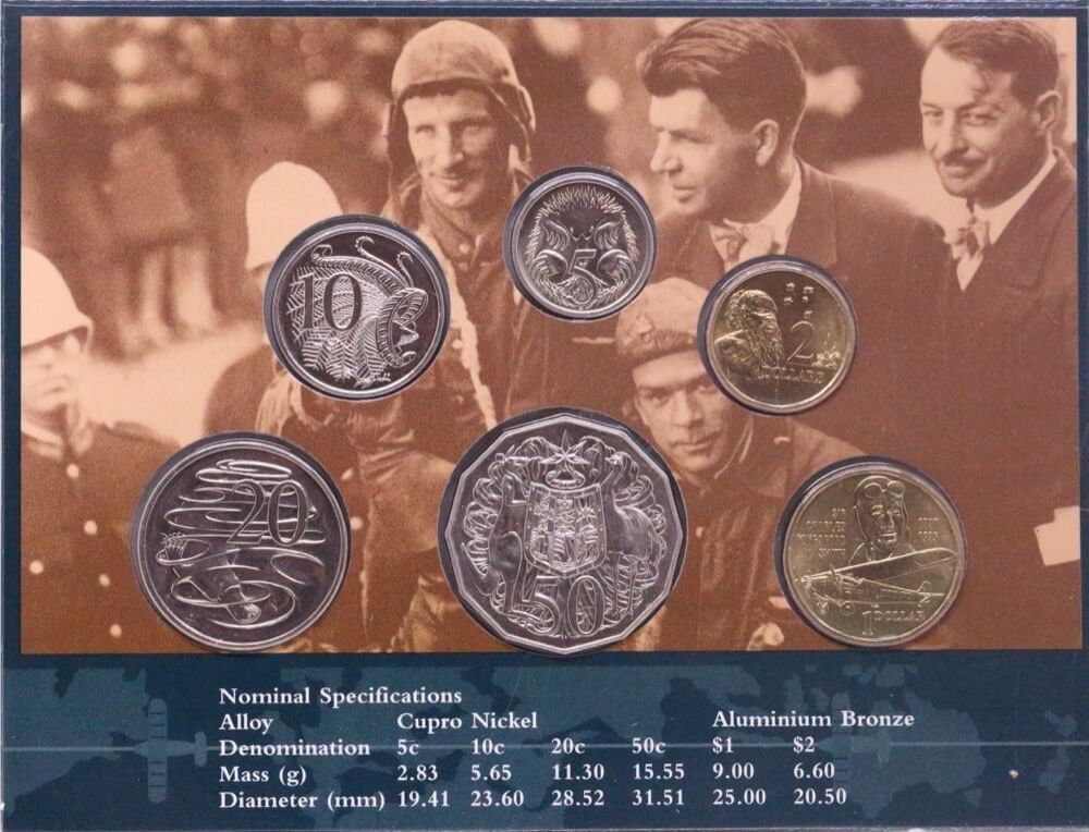 Australia 1997 Uncirculated Mint Coin Set Kingsford Smith