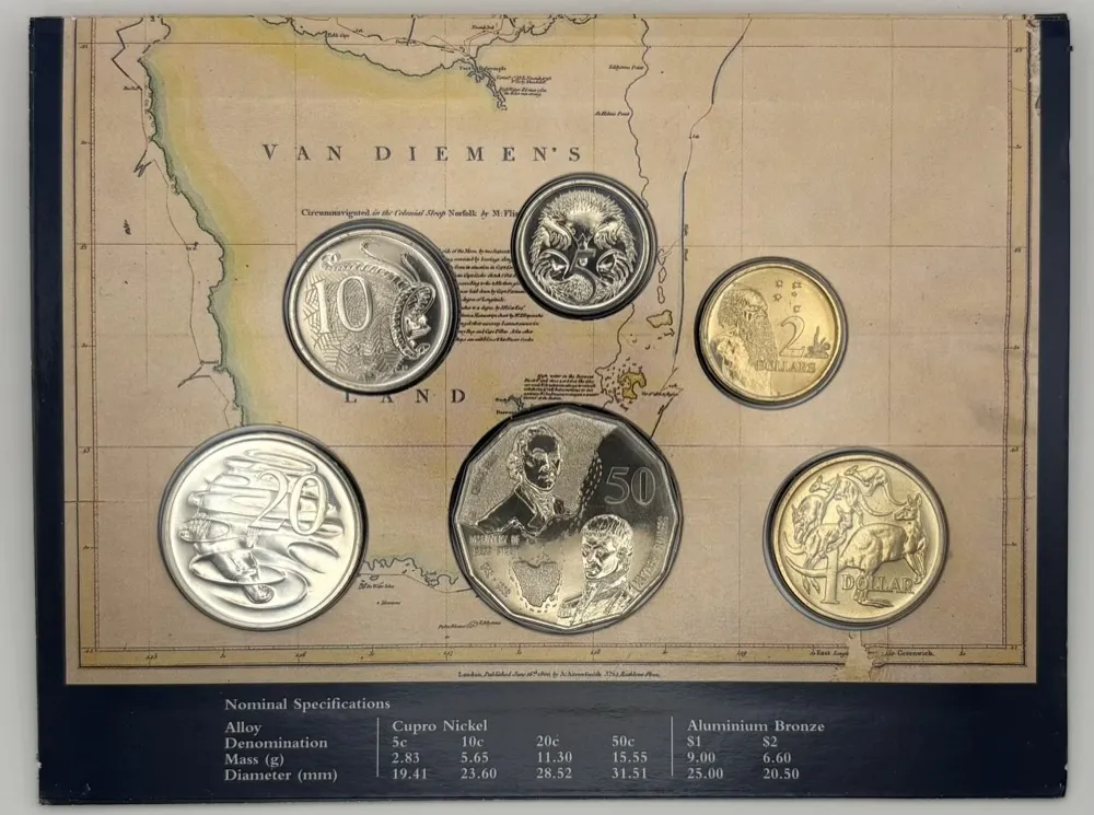 1998 Uncirculated Mint Coin Set Bass and Flinders