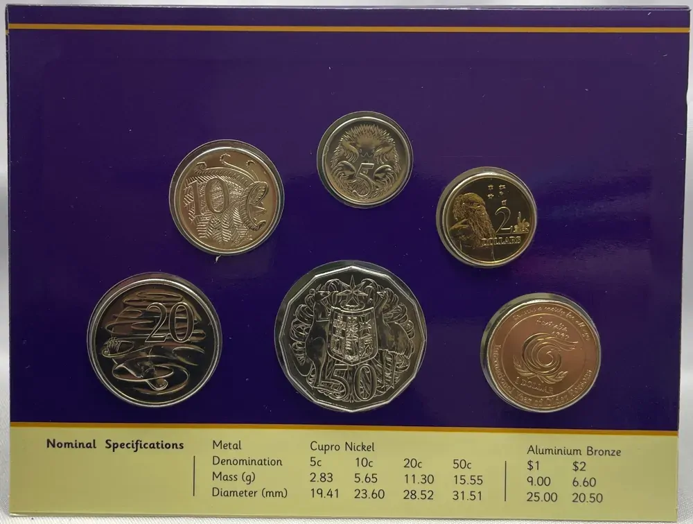 1999 Uncirculated Mint Coin Set Older Person