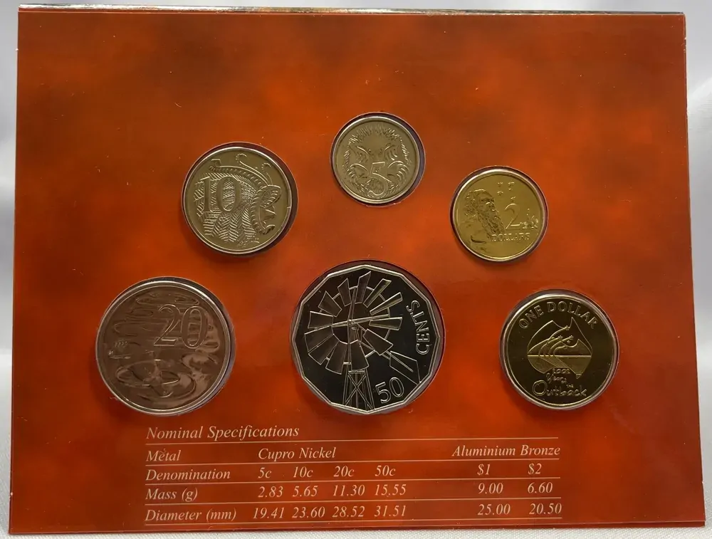 2002 Uncirculated Mint Coin Set Outback