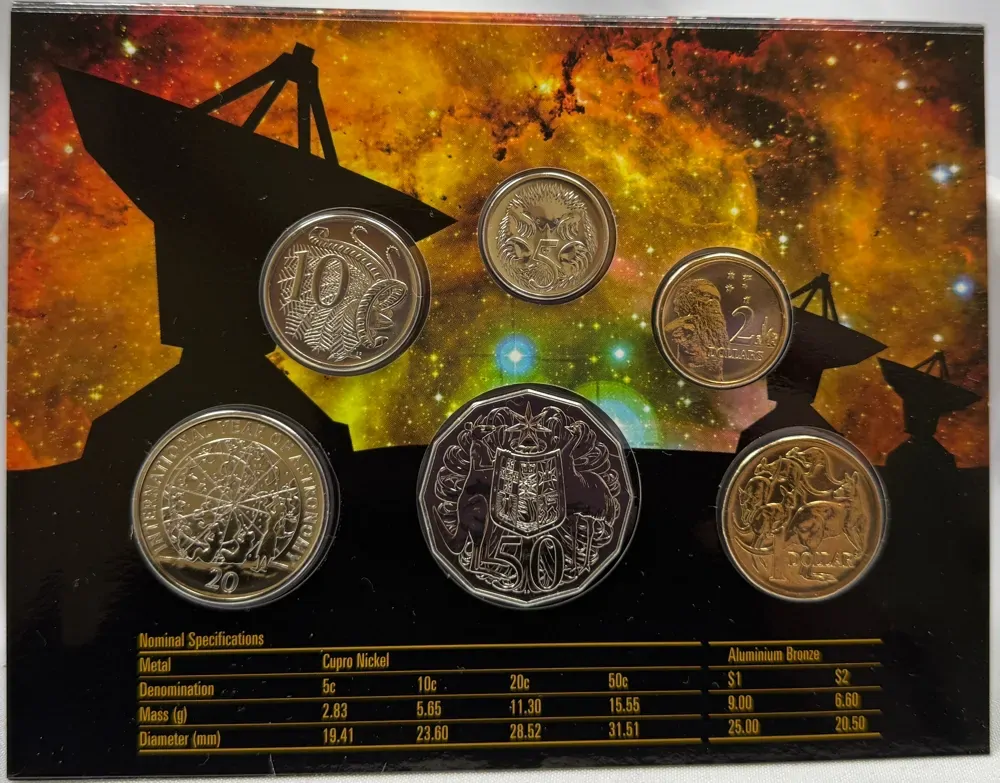 Australia 2009 Uncirculated Mint Coin Set Astronomy product image