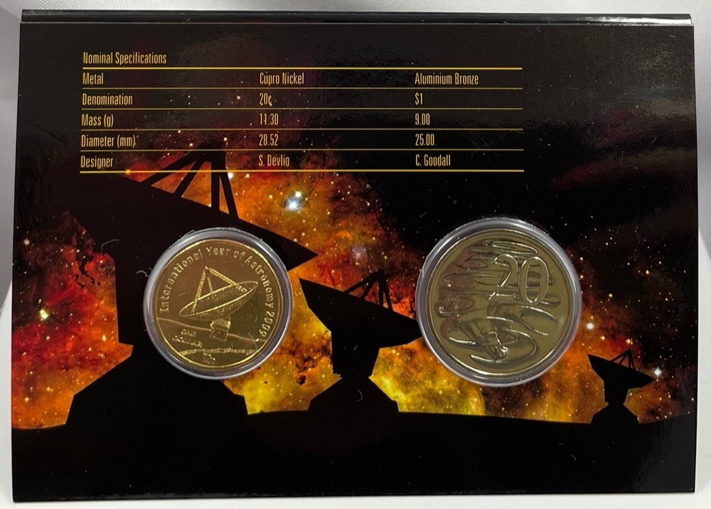 Australia 2009 Two Coin Mint Set Astronomy