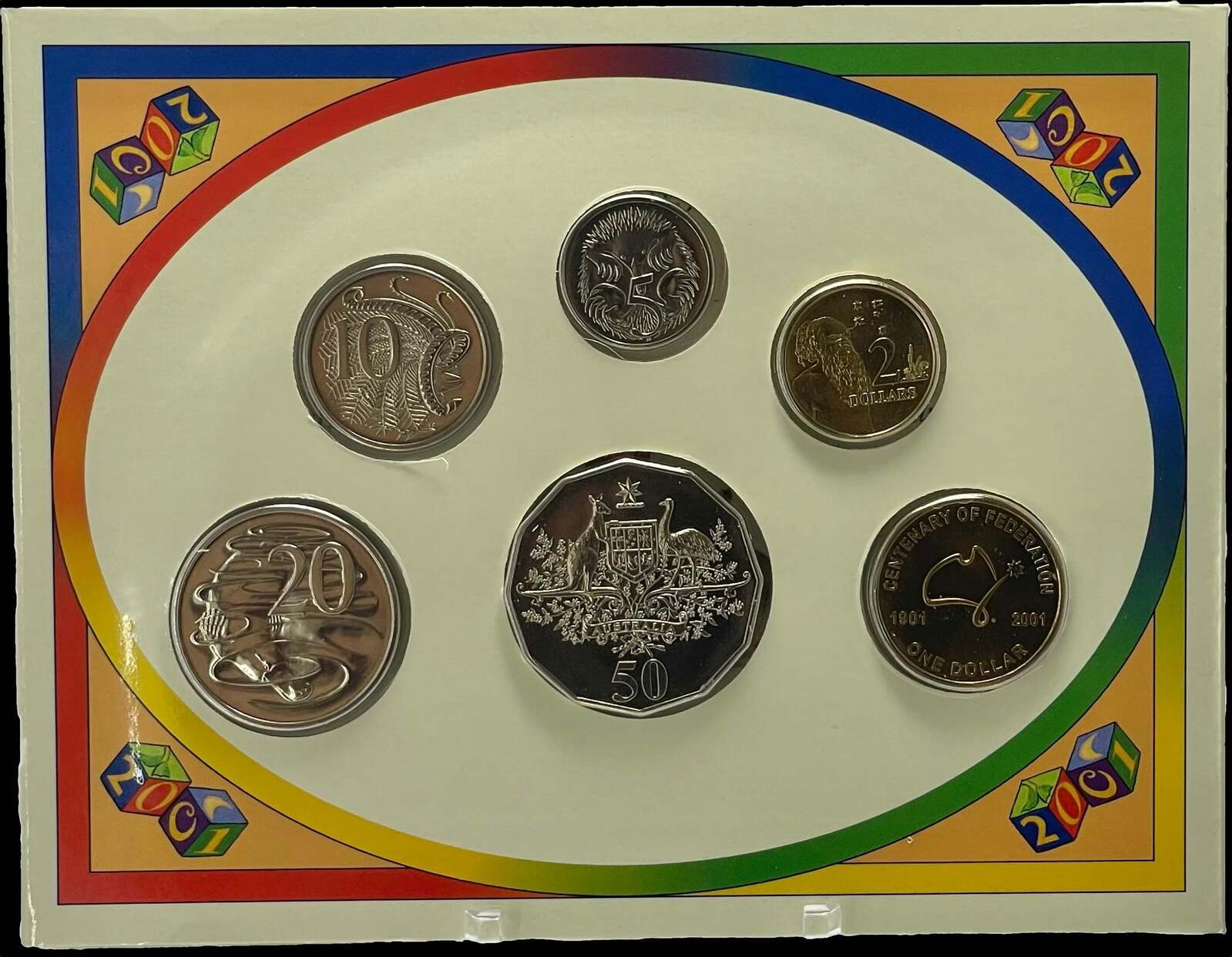 Australia 2001 Baby Uncirculated Mint Coin Set Centenary of Federation