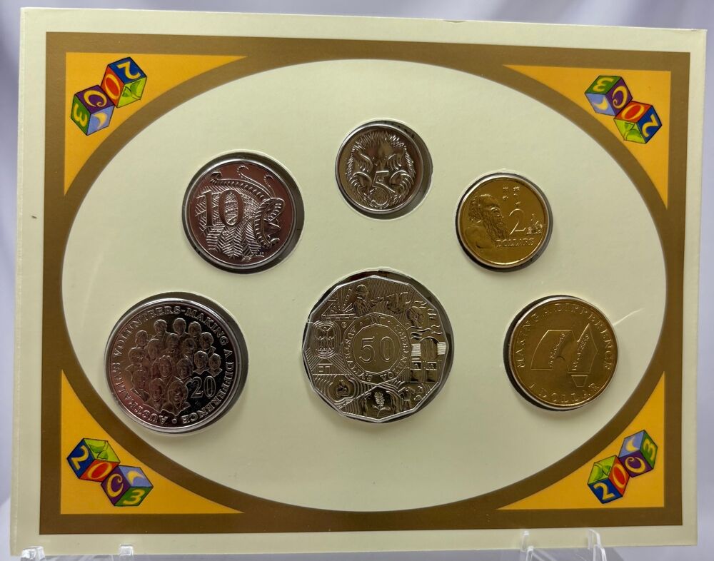 Australia 2003 Baby Uncirculated Mint Coin Set Volunteers