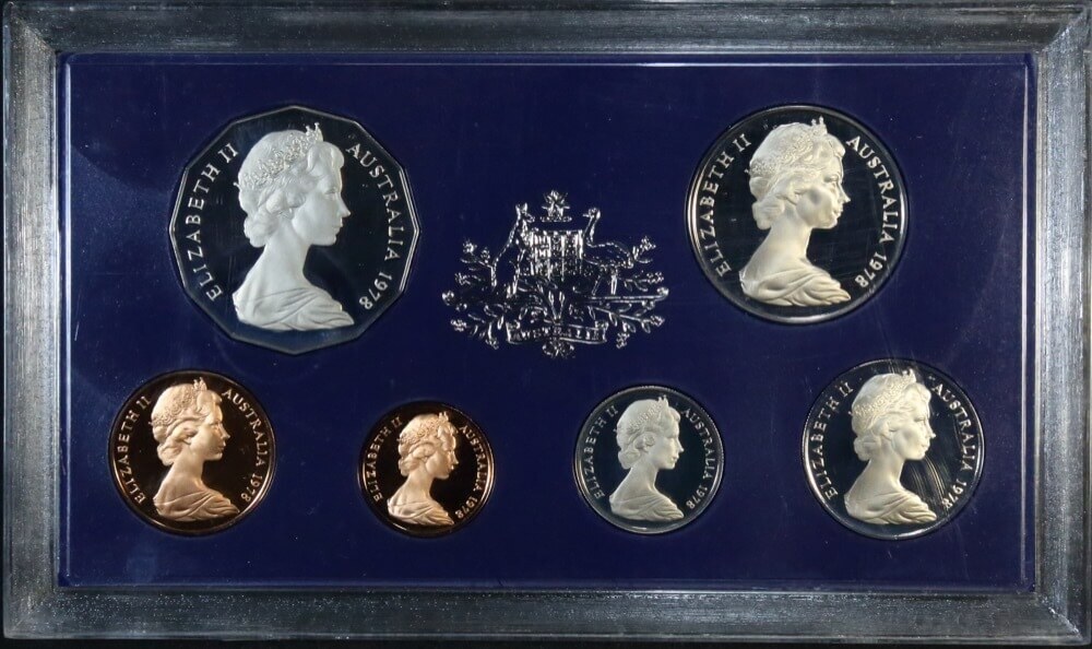 Australia 1978 Proof Coin Set With Original Foams and Certificate