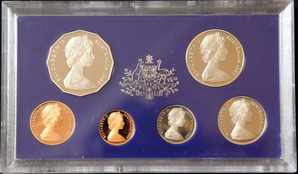Australia 1980 Proof Coin Set With Original Foams and Certificate