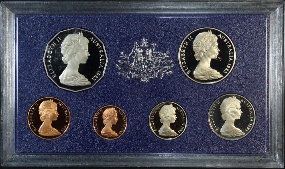 Australia 1983 Proof Coin Set With Original Foams and Certificate