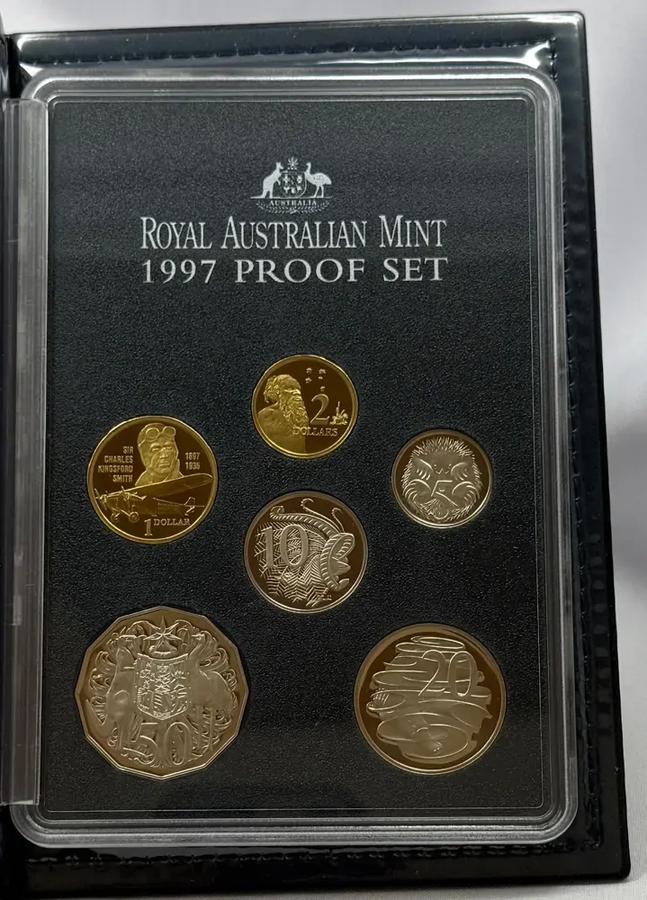 Australia 1997 Proof Coin Set Kingsford Smith