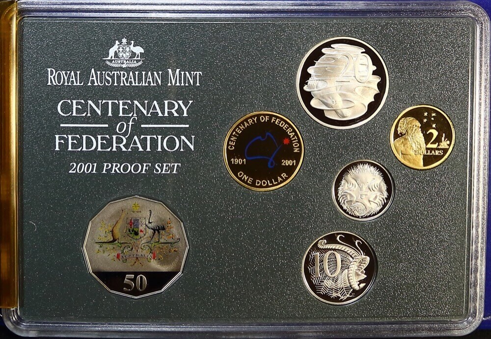 2001 Proof Coin Set Centenary of Federation