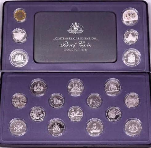 Australia 2001 20 Coin Proof Set Centenary of Federation