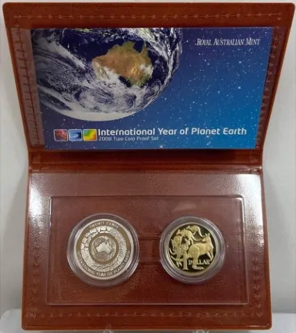 2008 2 Coin Proof Set Year of The Planet