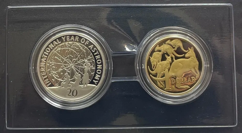 Australia 2009 2 Coin Proof Set Astronomy