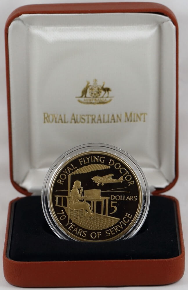 1998 5 Dollar Proof Coin Flying Doctors