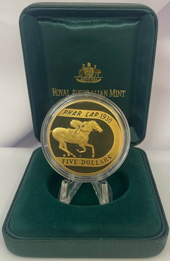 2000 5 Dollar Proof Coin Phar Lap