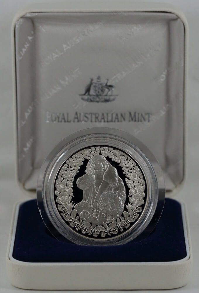 2002 5 Dollar Silver Proof Coin Queen Mother product image