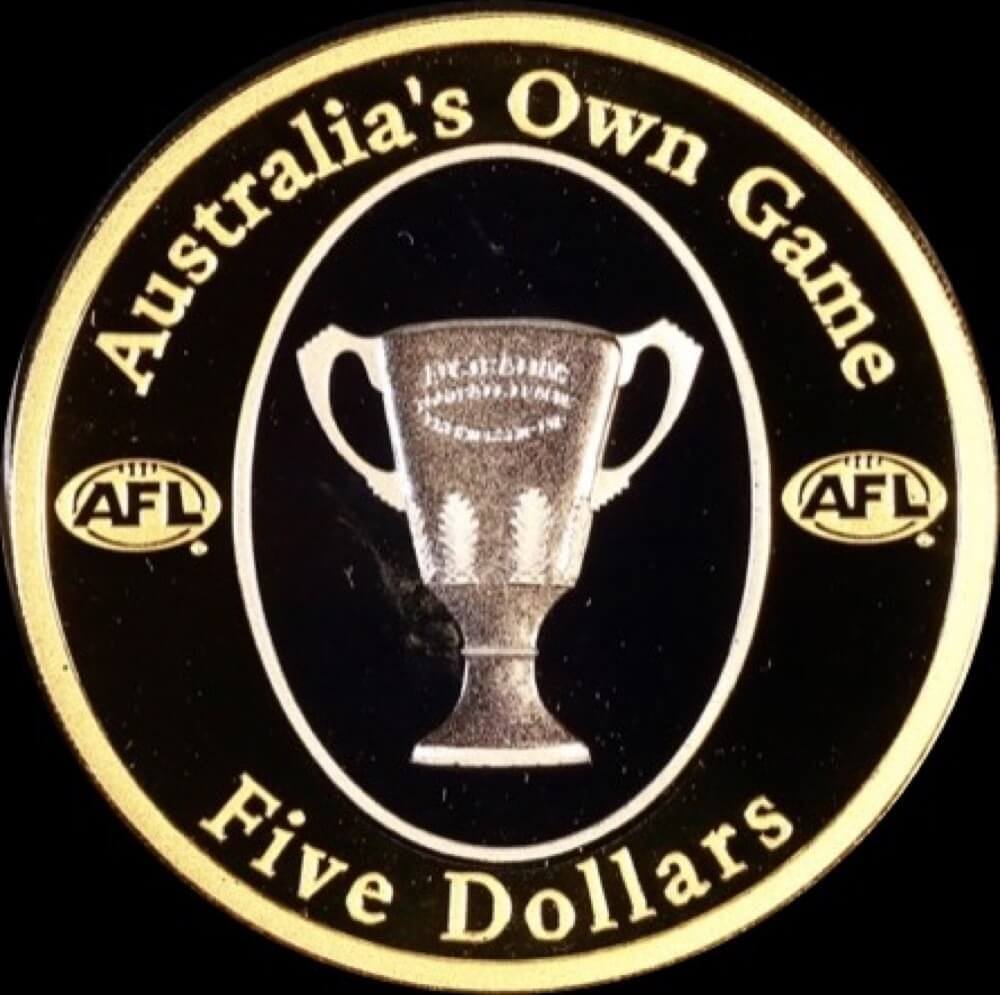 2004 5 Dollar Proof Coin Gold Plated AFL
