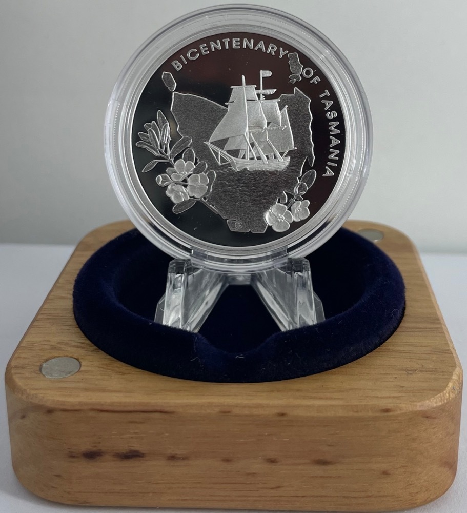 2004 Silver 5 Dollar Proof Coin Bicentenary of Tasmania
