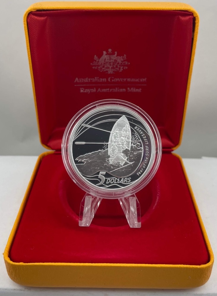 2007 Five Dollar Silver Proof Coin Surf Lifesaver product image
