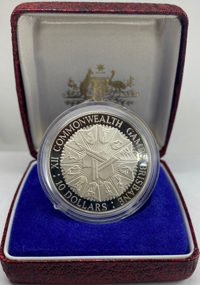 1982 Silver 10 Proof Coin Commonwealth Games Sterling & Currency