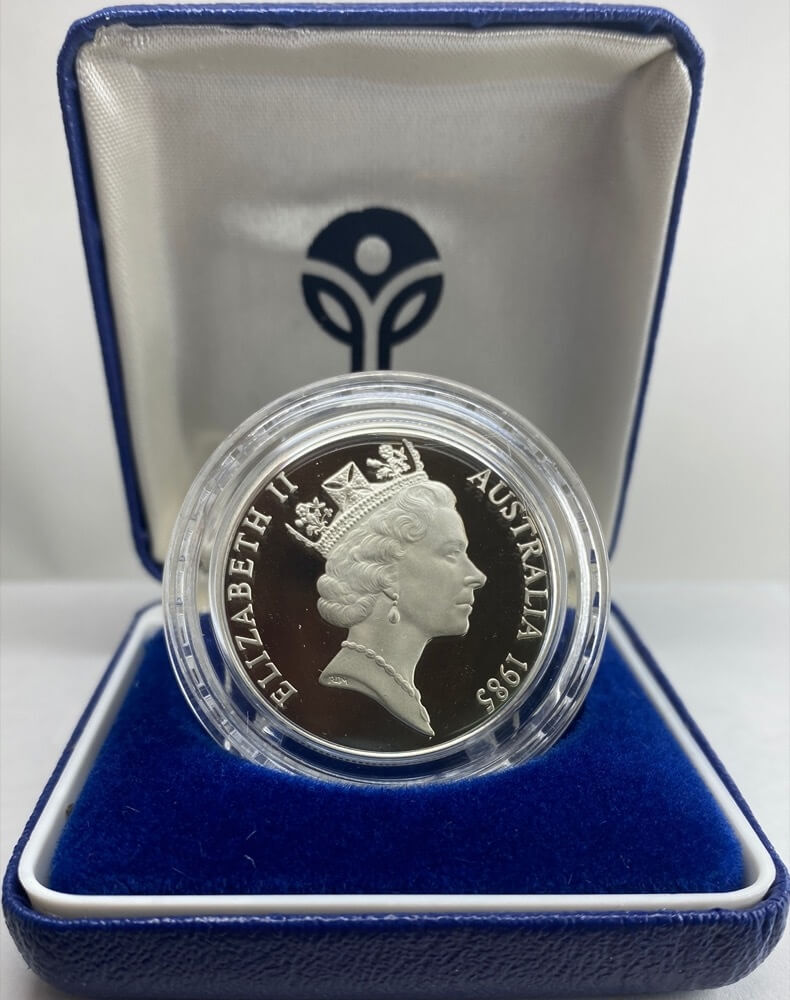1985 Silver 10 Dollar Proof Coin State Series Victoria
