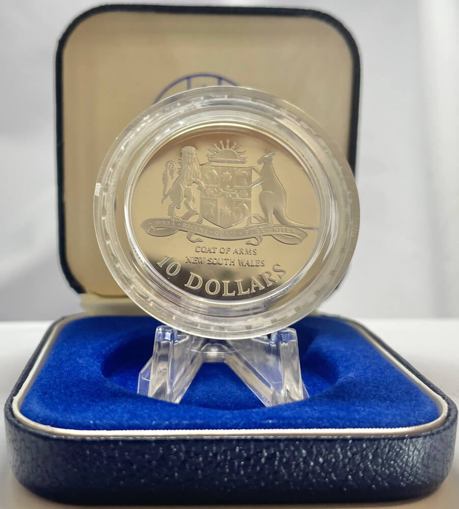 1987 Silver 10 Dollar Proof Coin State Series New South Wales