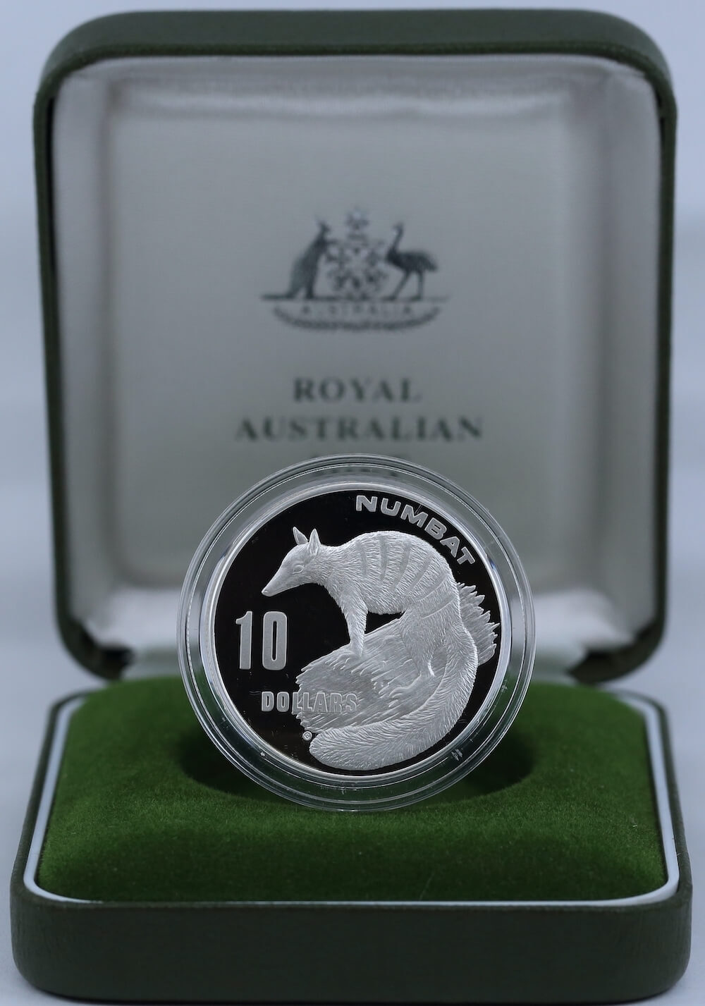 1995 Silver 10 Dollar Proof Coin Numbat