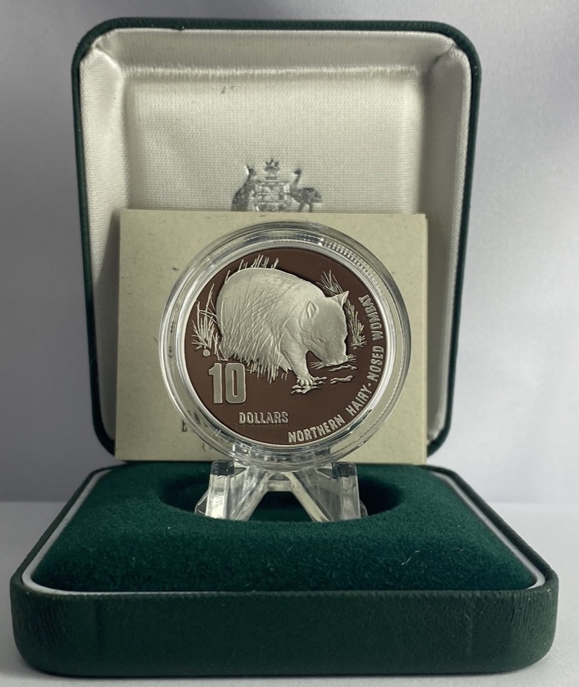 1998 Ten Dollar Silver Proof Coin Wombat
