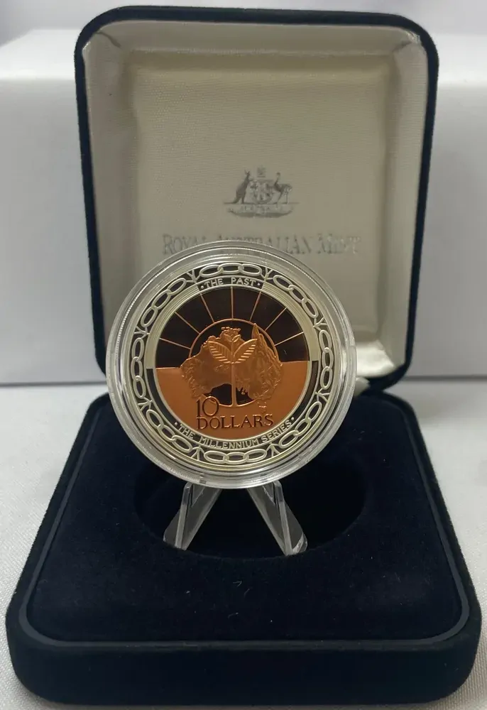 1999 Silver 10 Dollar Proof Coin Millennium Past