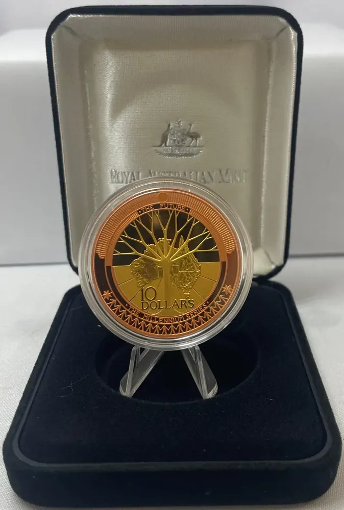 2001 Silver 10 Dollar Proof Coin Millennium Future