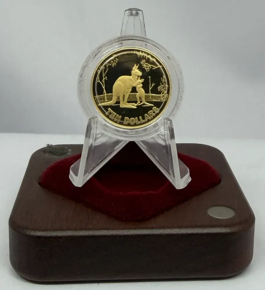 2007 Ten Dollar Gold Proof Coin Kangaroo Rolf Harris