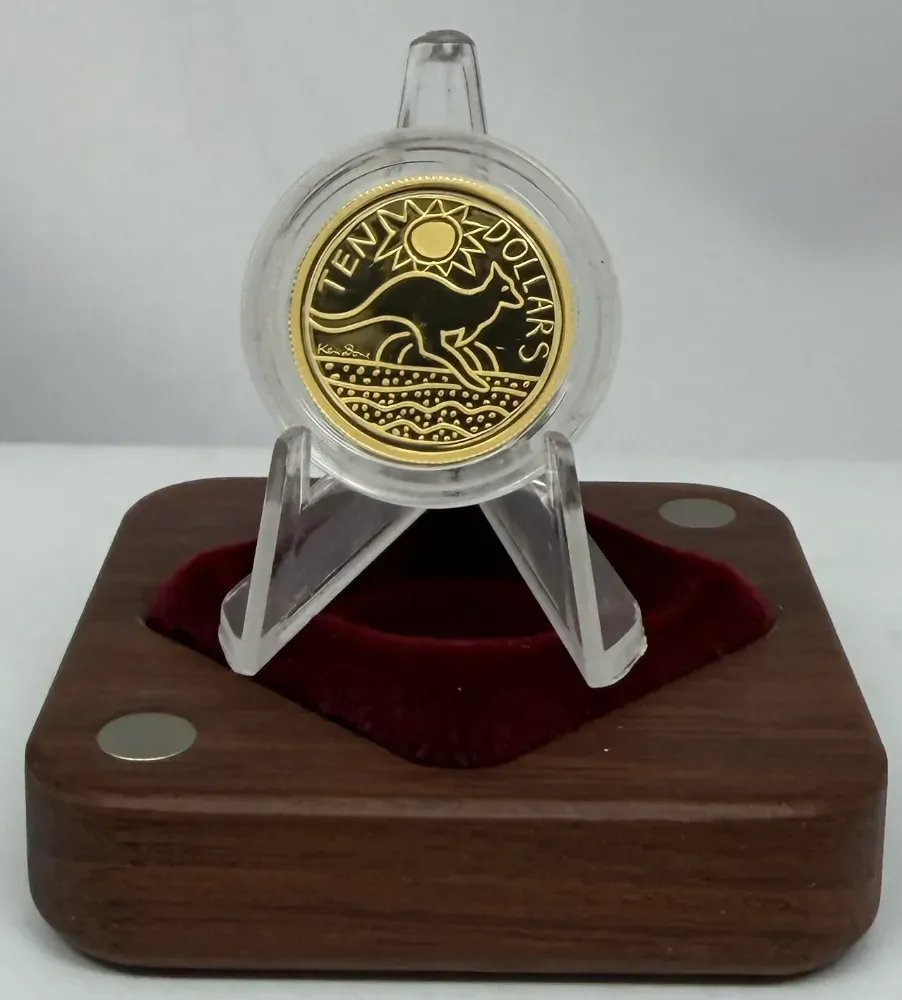 2009 Ten Dollar Gold Proof Coin Kangaroo Ken Done