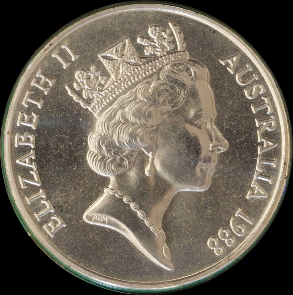 1988 10 Dollar Uncirculated Coin First Fleet Bicentenary 