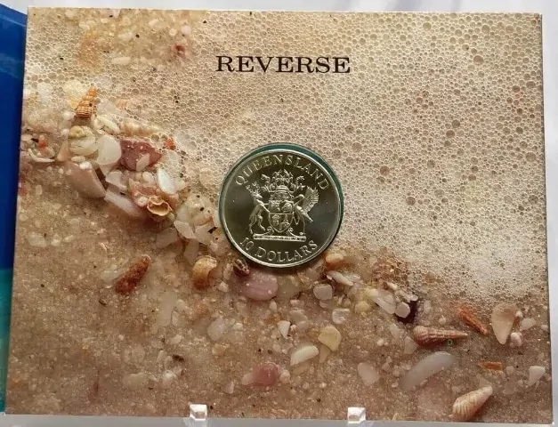 1989 10 Dollar Uncirculated Coin State Series Queensland