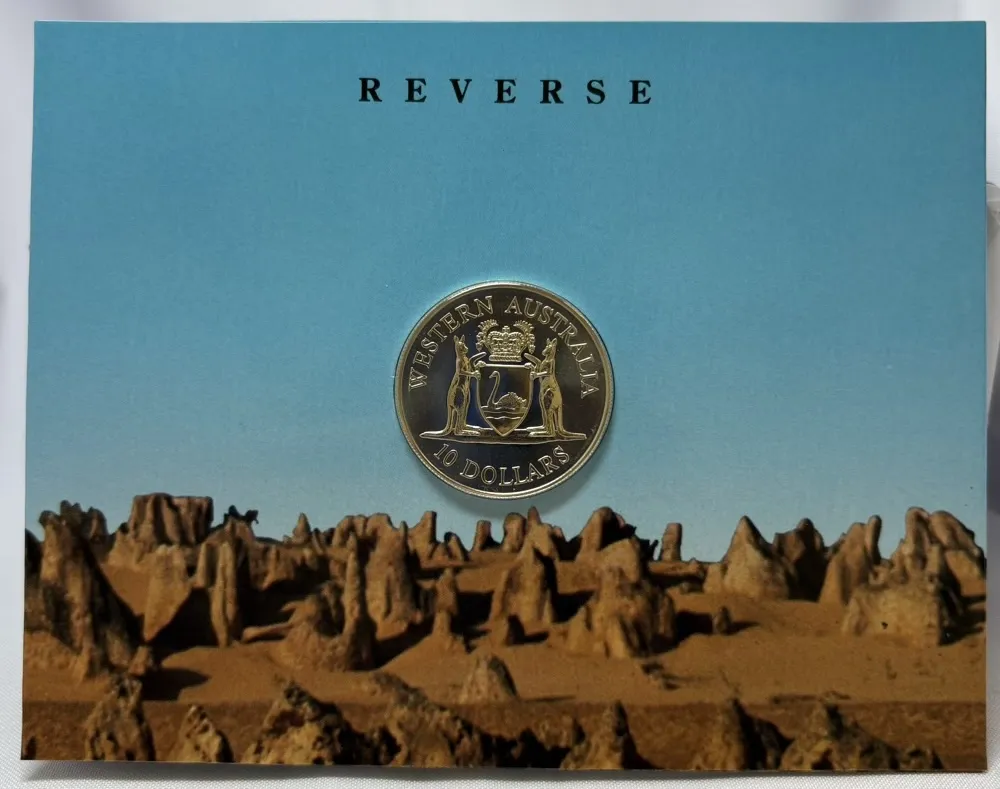 1990 Ten Dollar Silver Uncirculated Western Australia