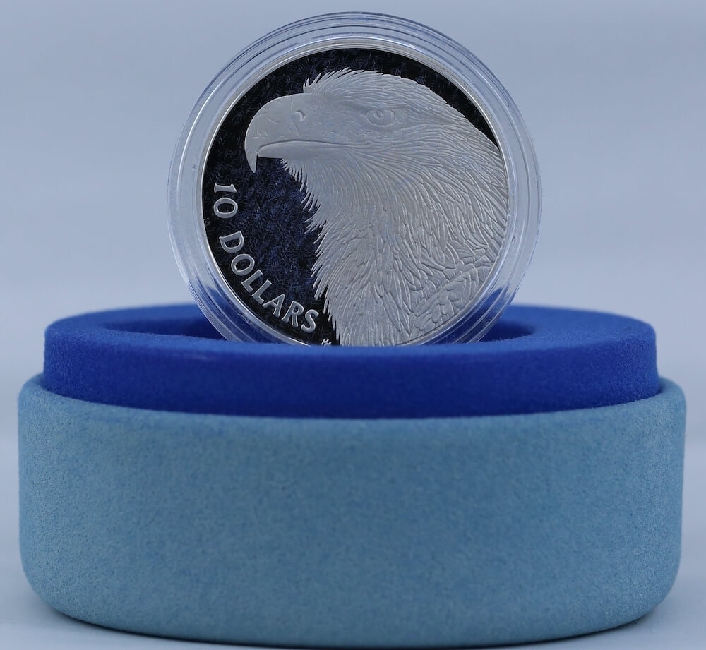 1994 Silver 10 Dollar Piedfort Proof Coin Birds of Australia Wedge Tailed Eagle
