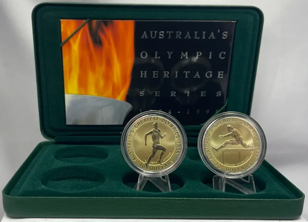 1996 Ten Dollar Specimen Pair The Greatest Olympics