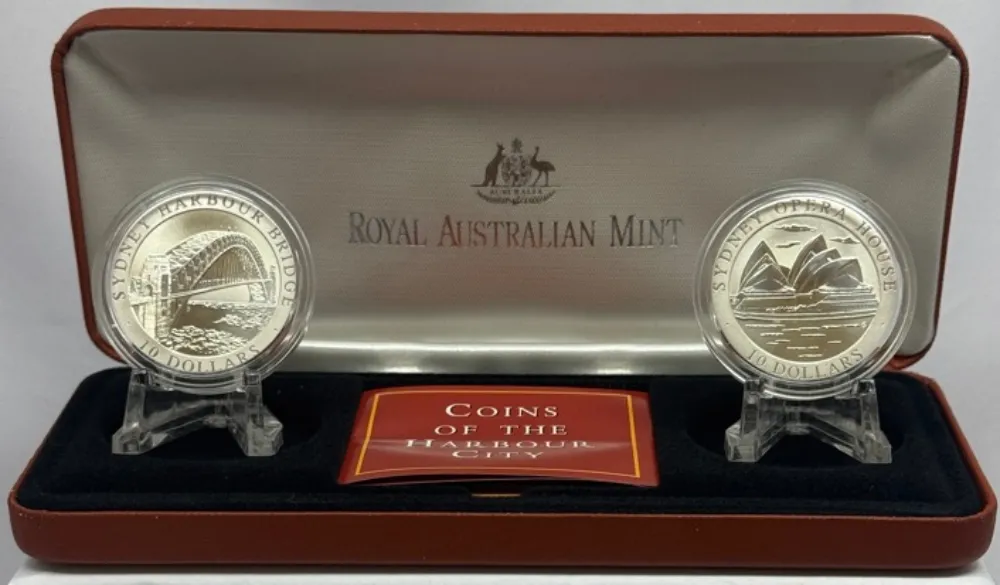1997 10 Dollar Specimen Pair Harbour City